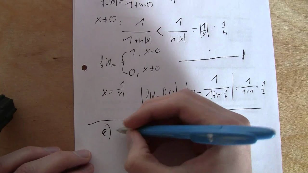 Mathematik - Punktweise und gleichm&auml;&szlig;ige Konvergenz von Funktionenfolgen - Teil 2