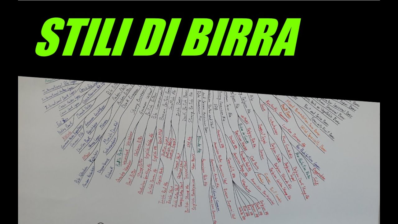 STILI DI BIRRA, quali sono?