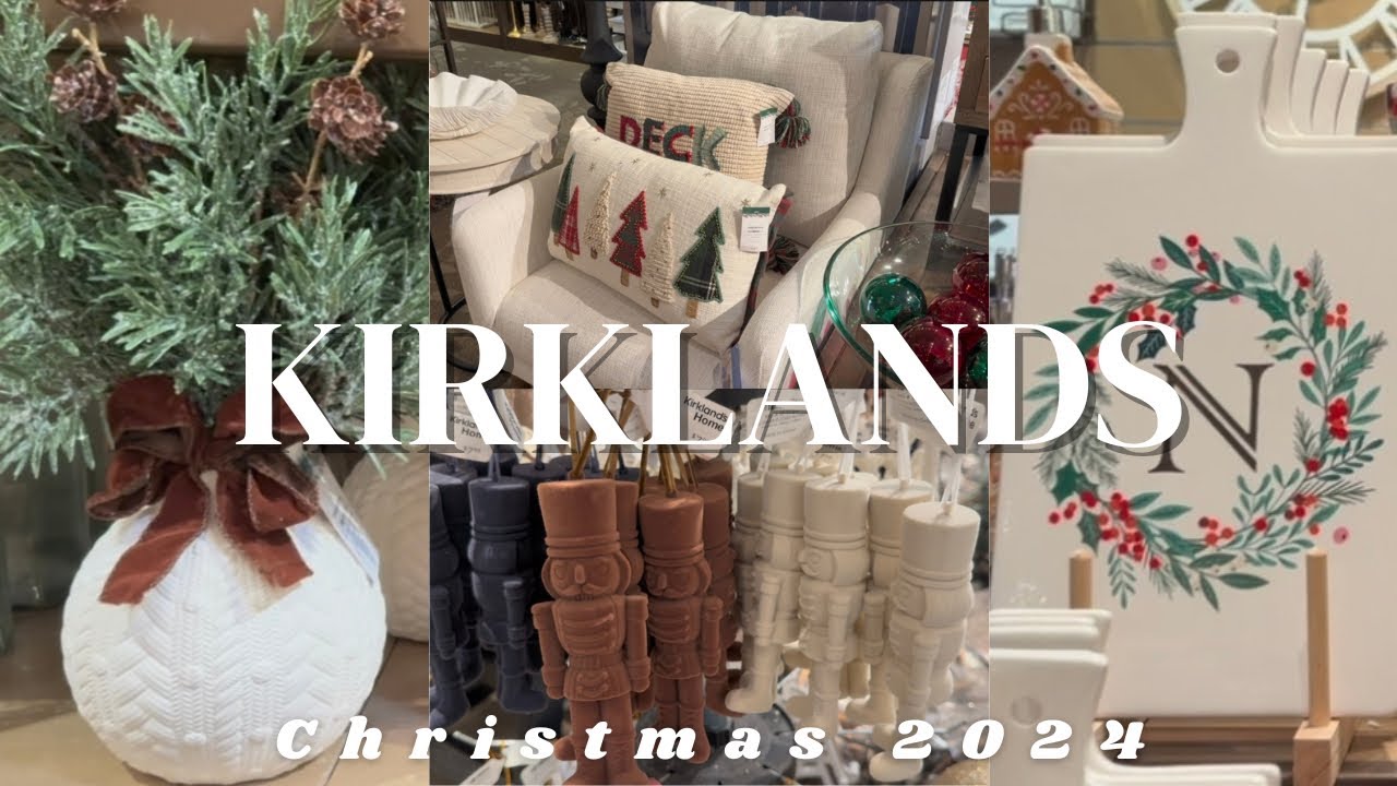 KIRKLANDS 2024 CHRISTMAS DECOR! Christmas Decorating Ideas to Get Elegant Holiday Style for Cheap