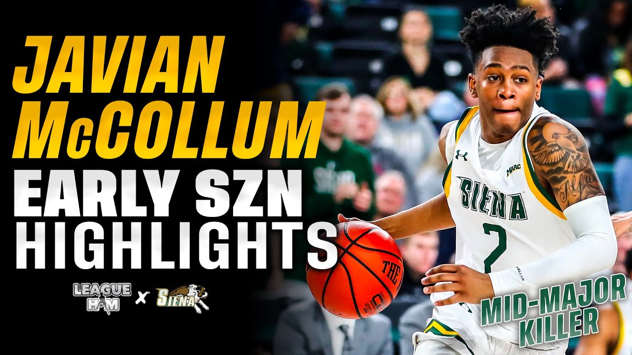 Siena's Javian McCollum is One of the Nation's Top PGs | Early '22-23 SZN Highlights: 17 PPG & 6 APG