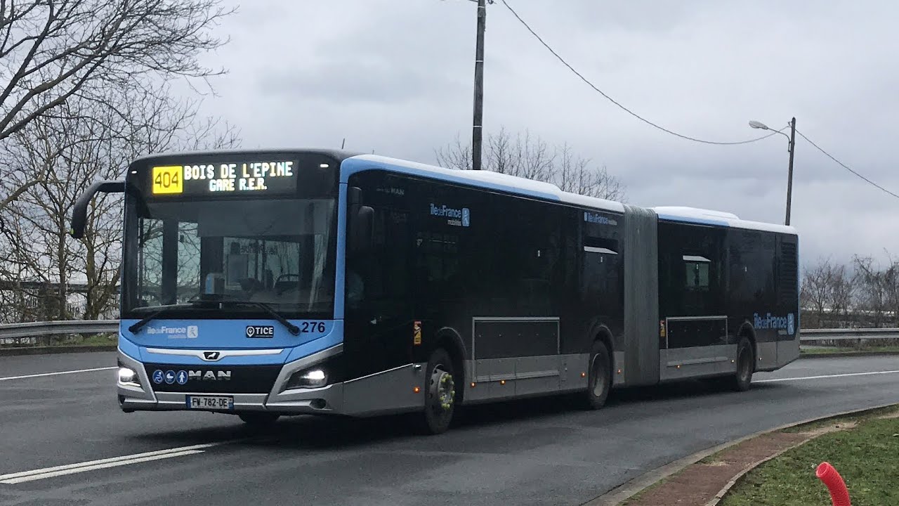 Court Trajet en MAN 18 TICE (nº276) entre la Gare de Bois de l’Epine et La Garenne