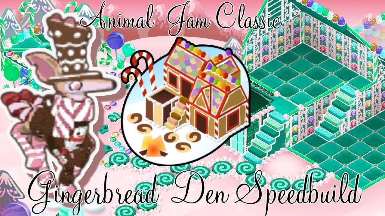 Animal Jam Classic 2025: Gingerbread Den Speedbuild!