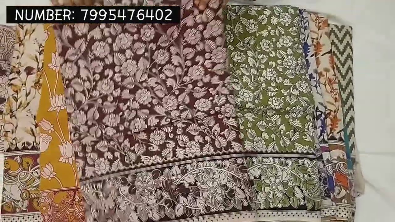 Kalamkari cotton sarees