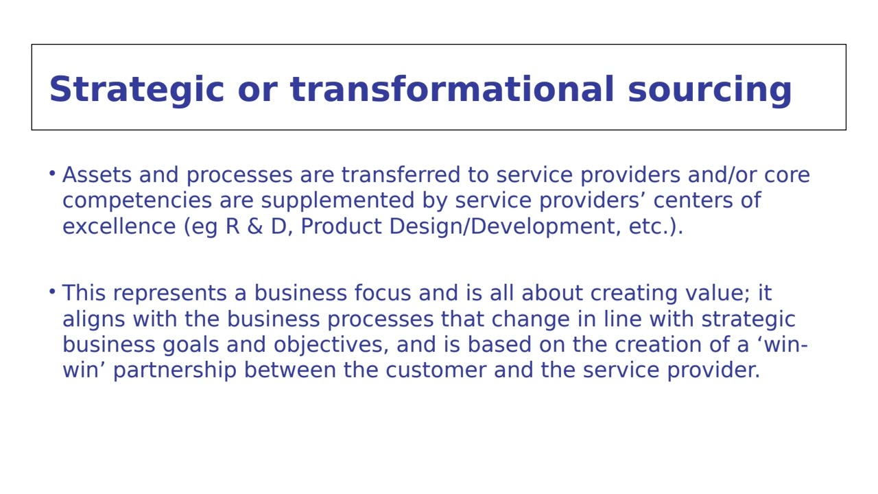 CH7 TOGAF and eSCM (Outourcing)