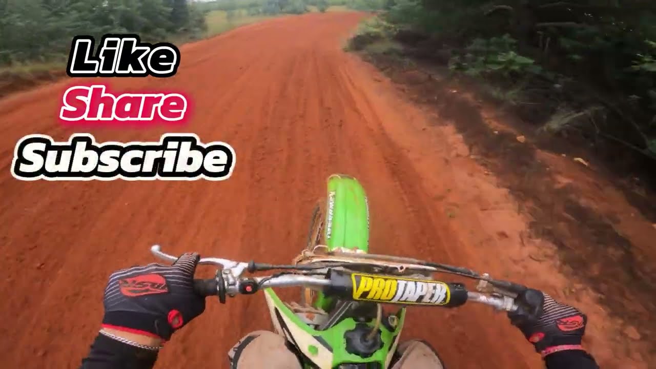 1998 KX 125 ON THE SAND TRACK POV !!!!!