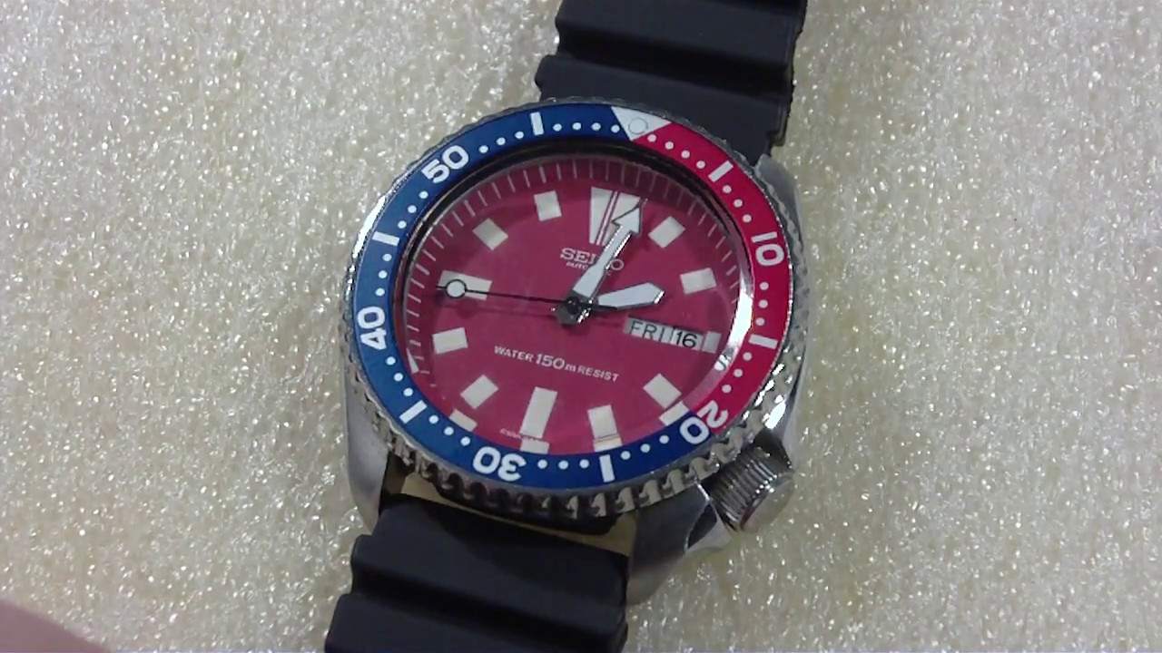 Installing stem washer, Seiko, 6309-729A diver