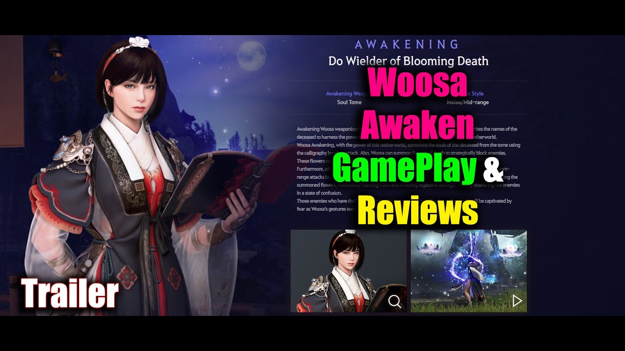 Black Desert Mobile Woosa Awaken Choryeong GamePlay Trailer & Reviews