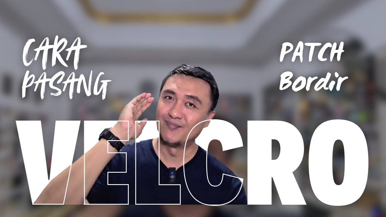 TEKNIK RAHASIA! CARA CEPAT PASANG VELCRO DI EMBLEM / PATCH BORDIR LOGO - KHUSUS PEMULA