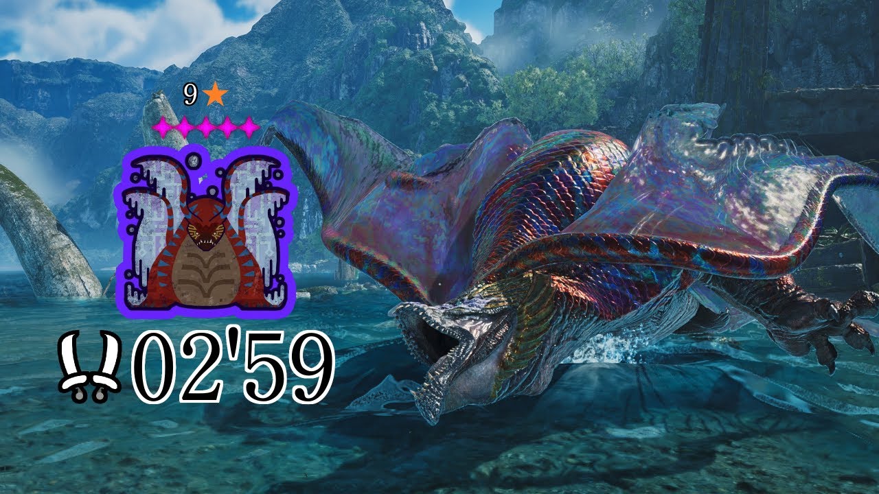 9★ 5✦ Tempered Uth Duna【MHWilds】Dual Blades Solo 2'59
