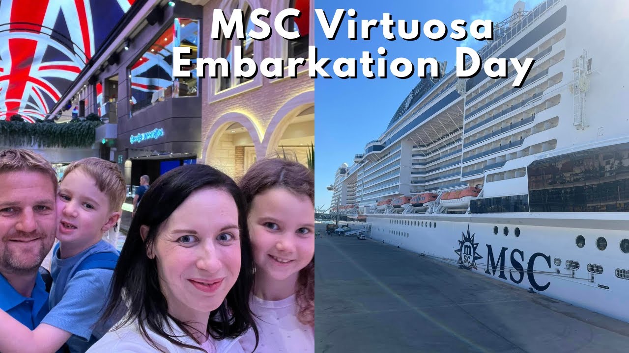 MSC VIRTUOSA CRUISE | TRAVEL & EMBARKATION DAY | INTERIOR CABIN ROOM TOUR