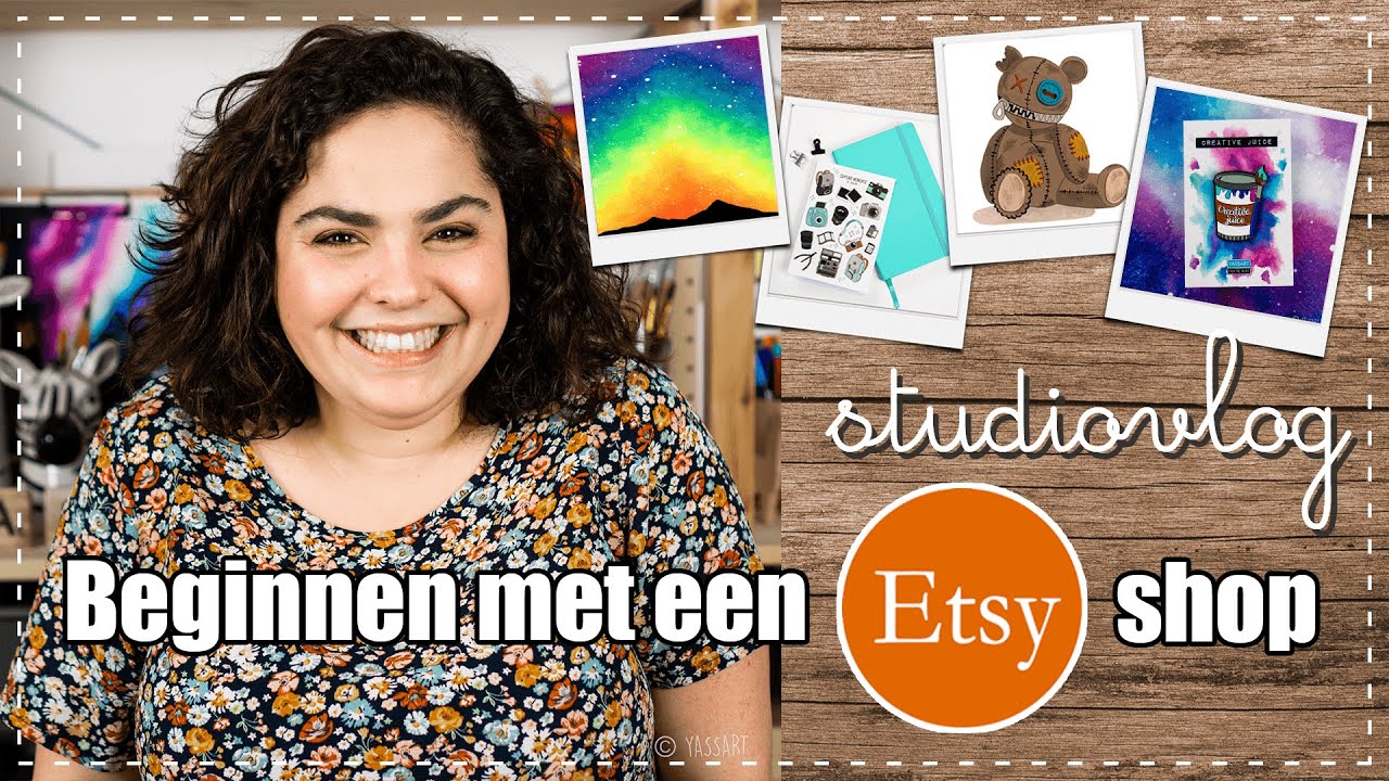 Beginnen met een Etsy Shop | Stickers, Prints & Pin | Studiovlog 