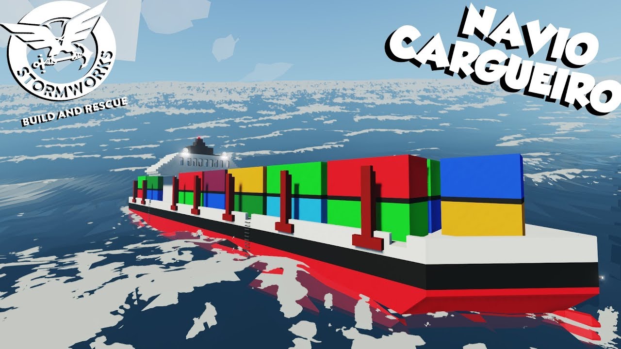 O NAVIO CARGUEIRO VIROU EM ALTO MAR! StormWorks