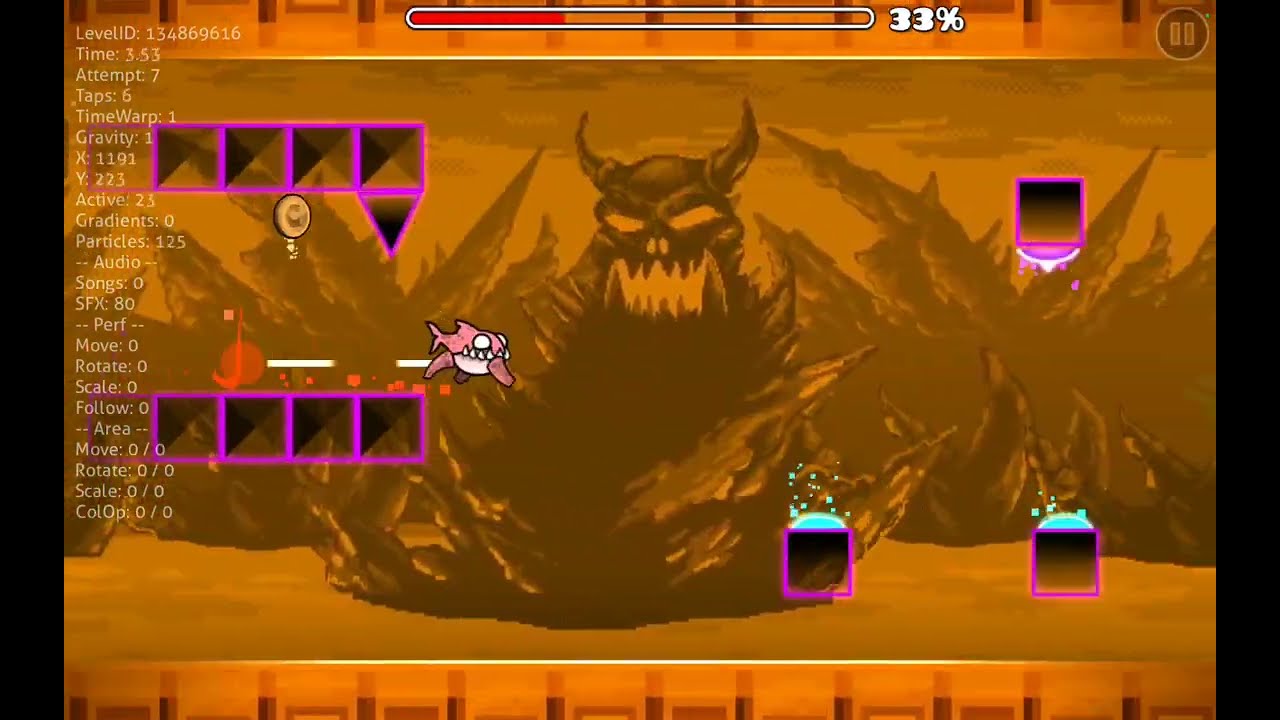 Recent уровни 2 часть, в Geometry Dash. 
