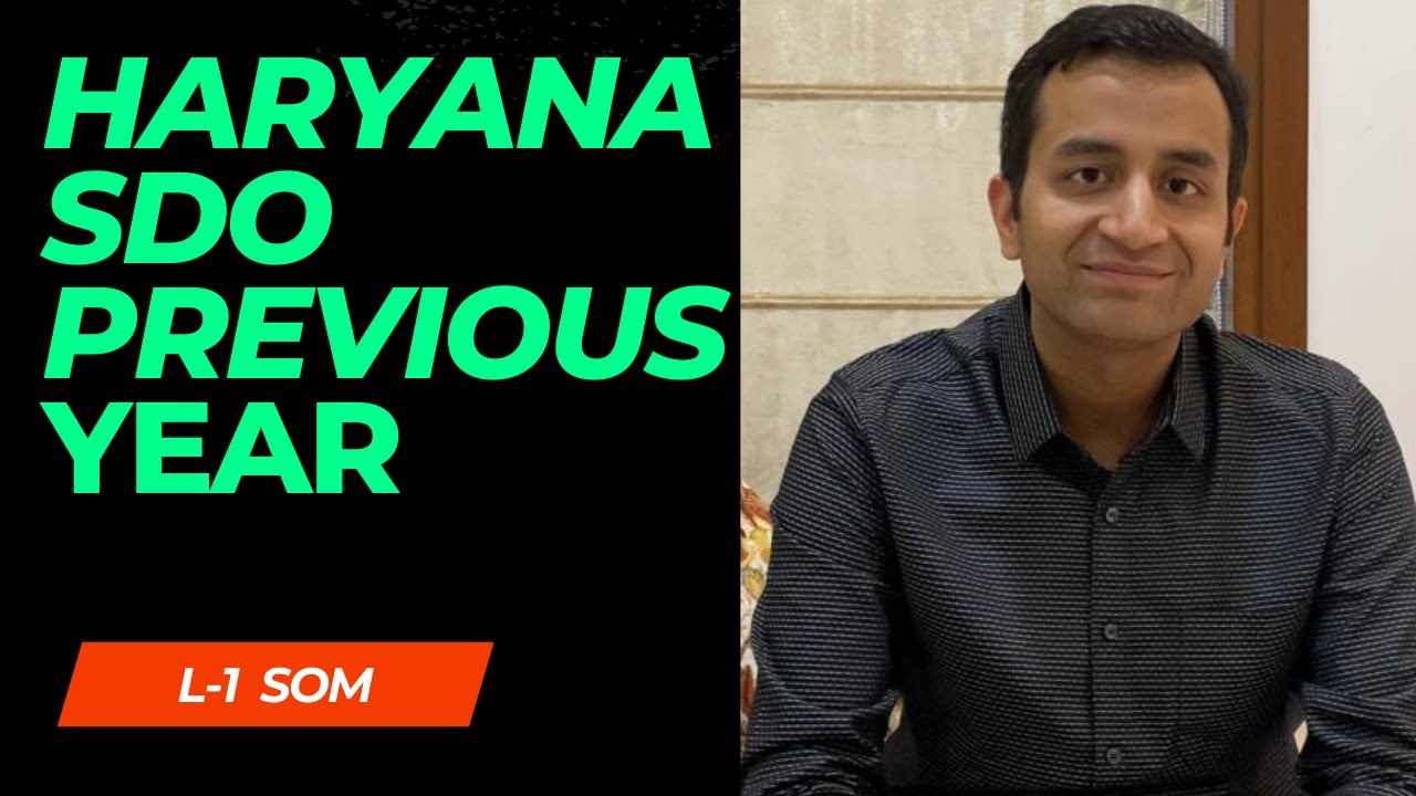 Haryana SDO Exam Preparation | Previous Year Questions | Strength of Materials | 85 Posts D&P