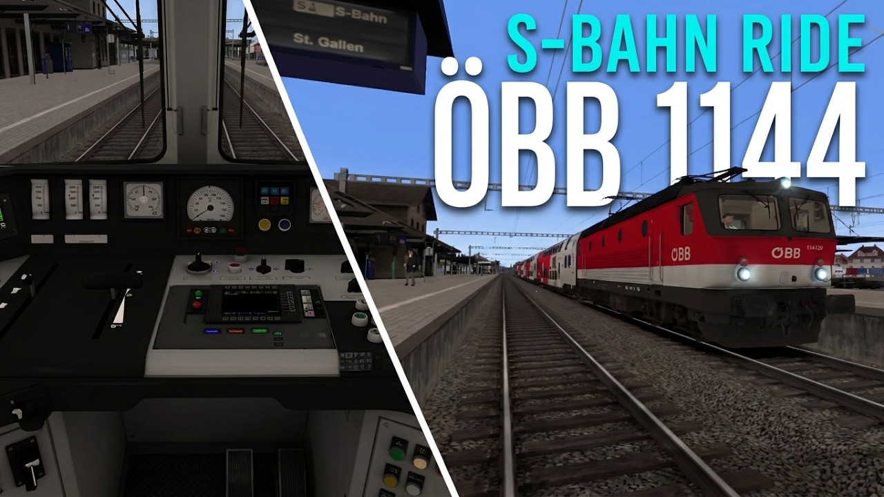 🔴[LIVE]  𝙏𝙧𝙖𝙞𝙣 𝙎𝙞𝙢𝙪𝙡𝙖𝙩𝙤𝙧 𝟸𝟶𝟷𝟿｜ÖBB 1144 - S-Bahn｜Switzerland