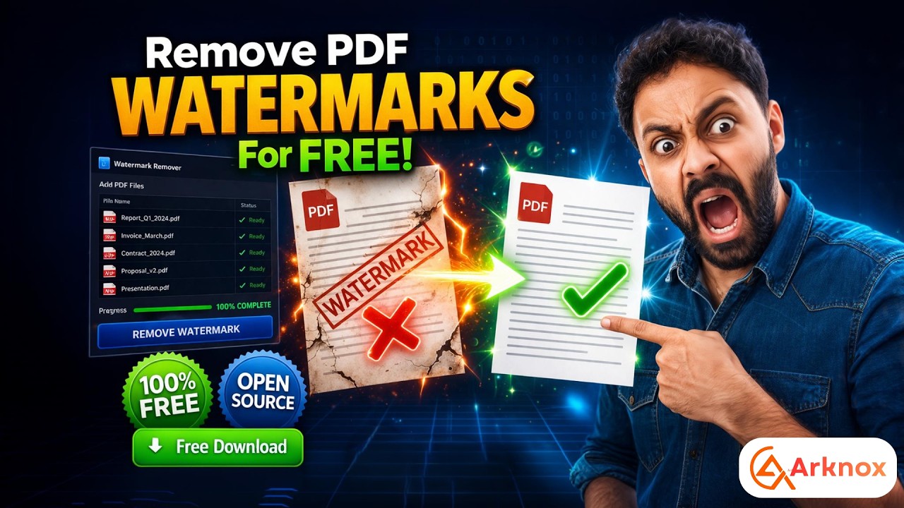 How to Remove Watermark from PDF for FREE | Open Source Windows Tool