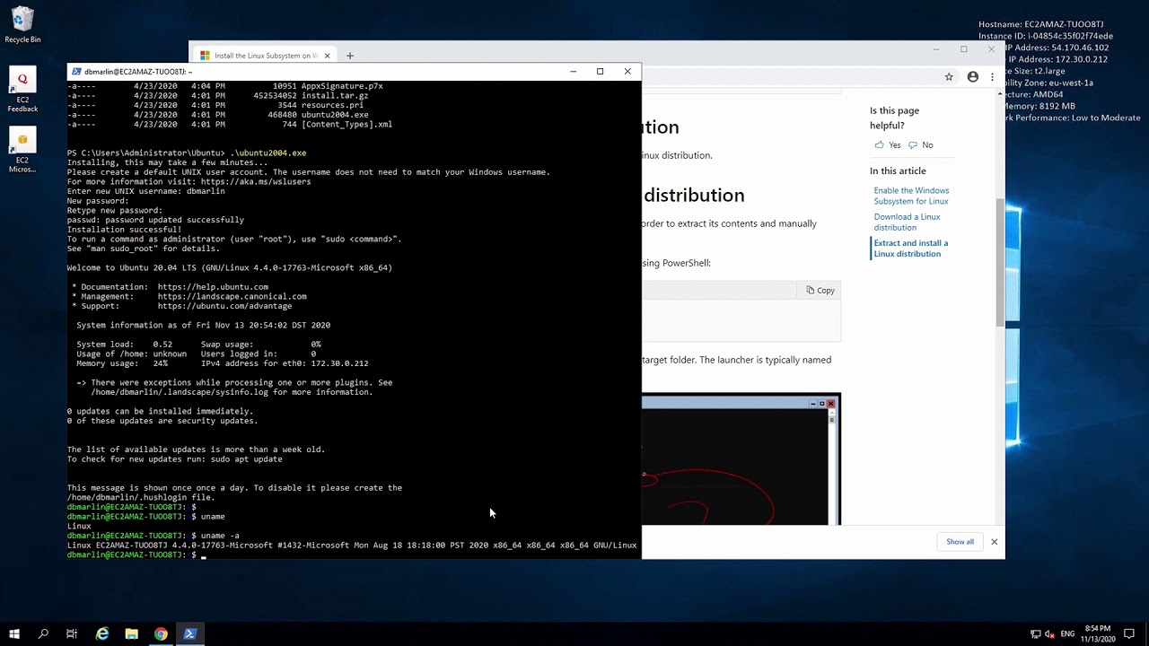 DBmarlin Server Install on Windows (Using WSL)