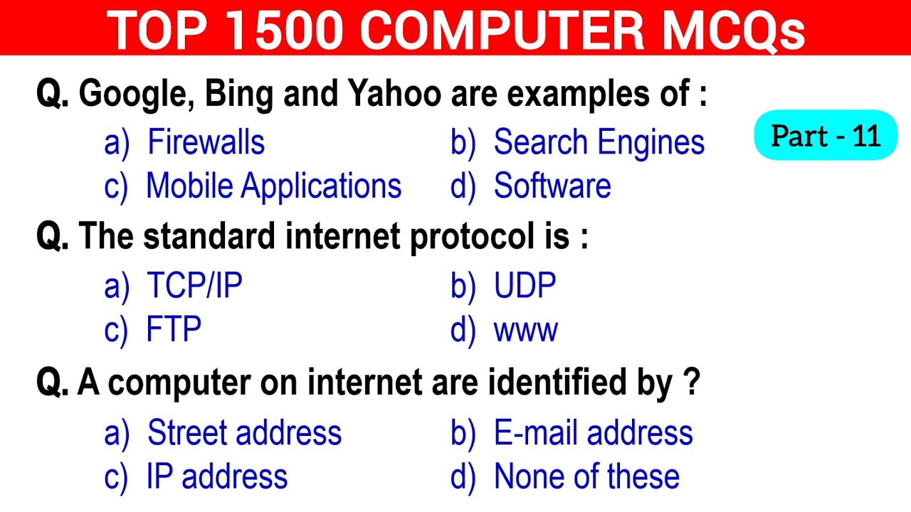 🔥1500 Computer Fundamentals MCQs &ndash; Part 11 | Crack Any Exam Easily!