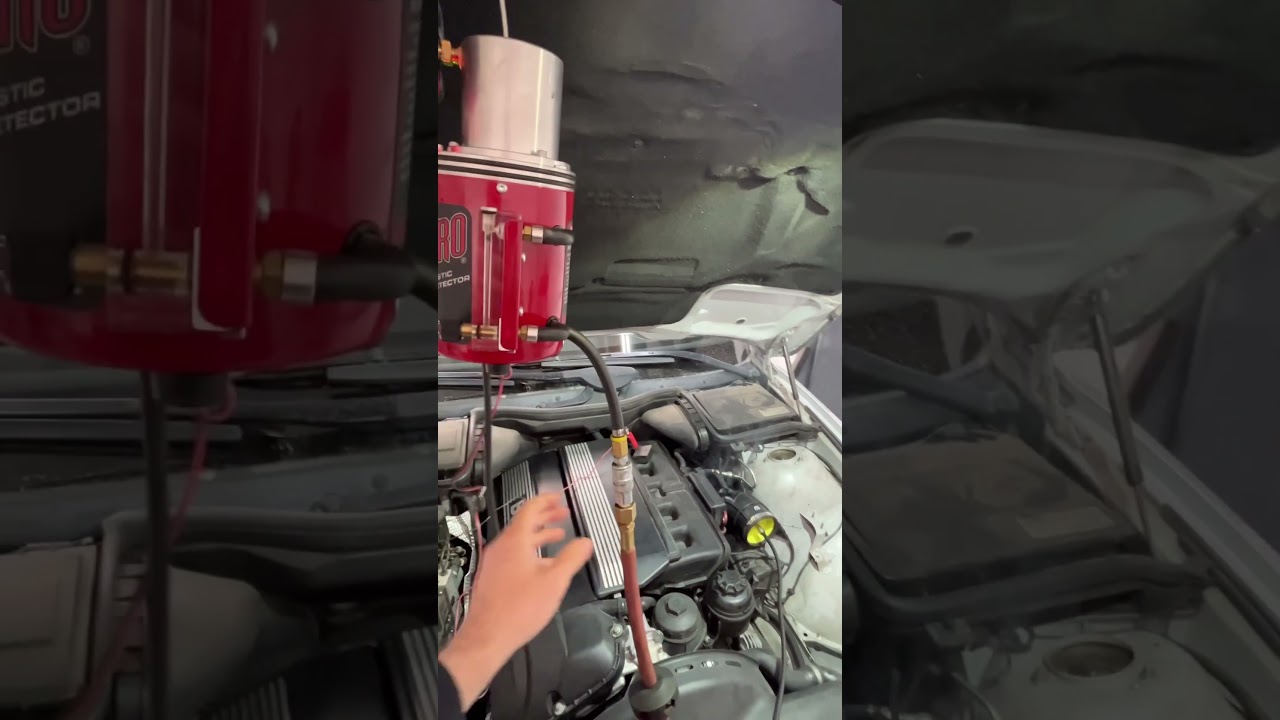 Дымовой тест для обнаружения утечек в двигателе вашего автомобиля. #автомобиль #bmw #автомеханик