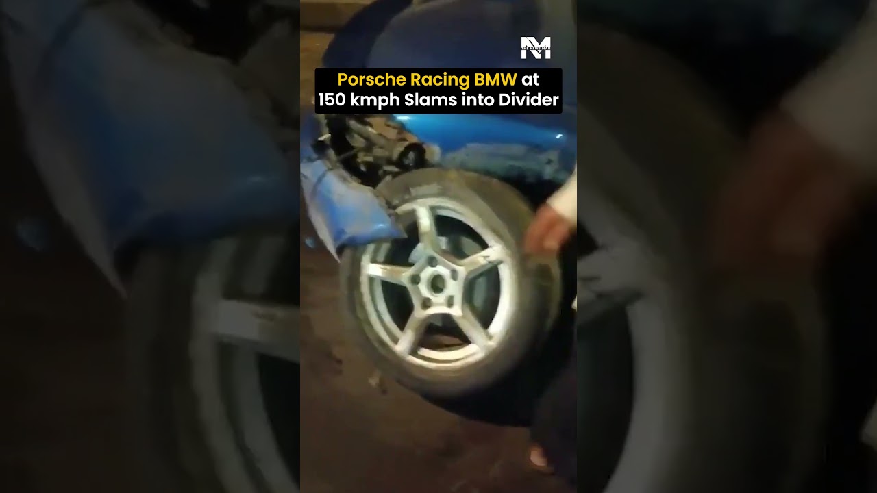 Reckless Racing Turns Tragic: Porsche-BMW Duel Ends in Crash on Mumbai Highway