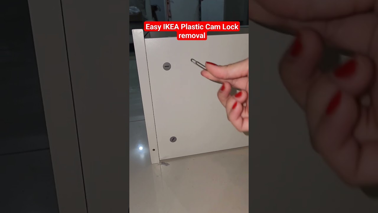Remove IKEA Plastic Cam Lock easily