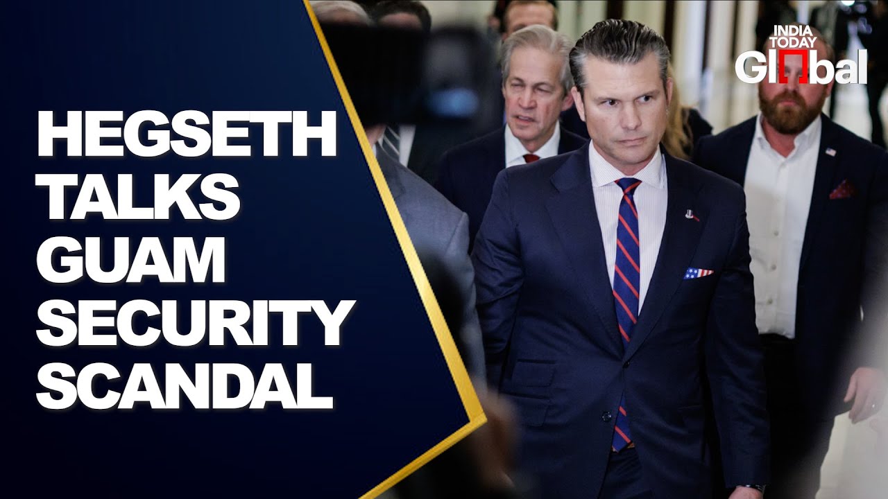 LIVE : Hegseth Discusses National Security Preparedness in Guam Amid Yemen Leak Scandal