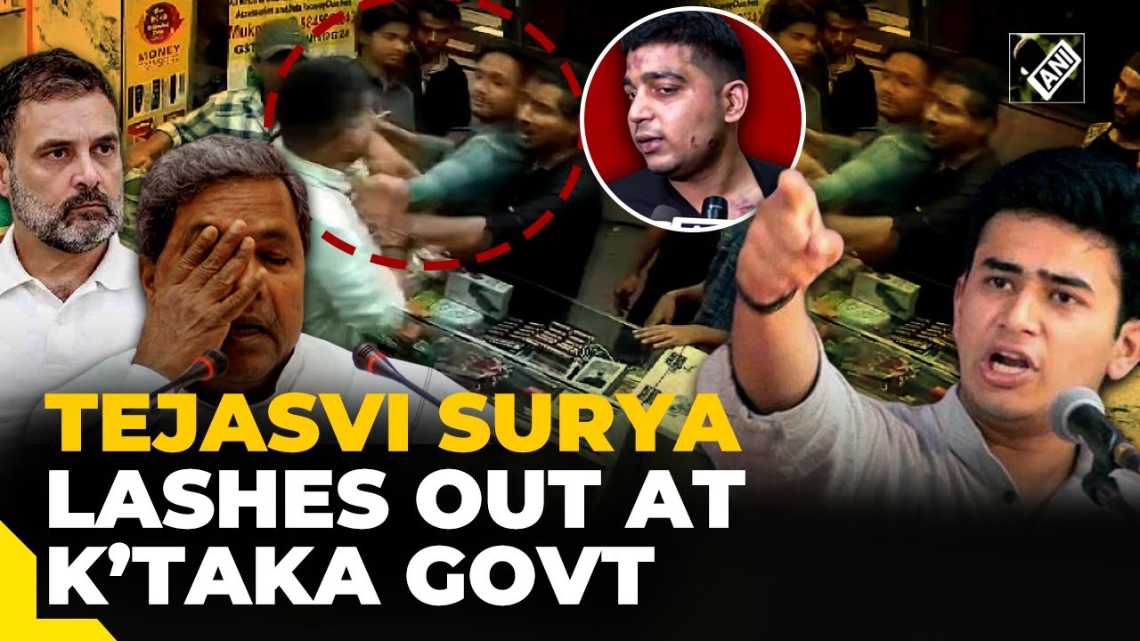 Bengaluru Shopkeeper Assault Case: “Ever since Congress Govt came into power…”: Tejasvi Surya