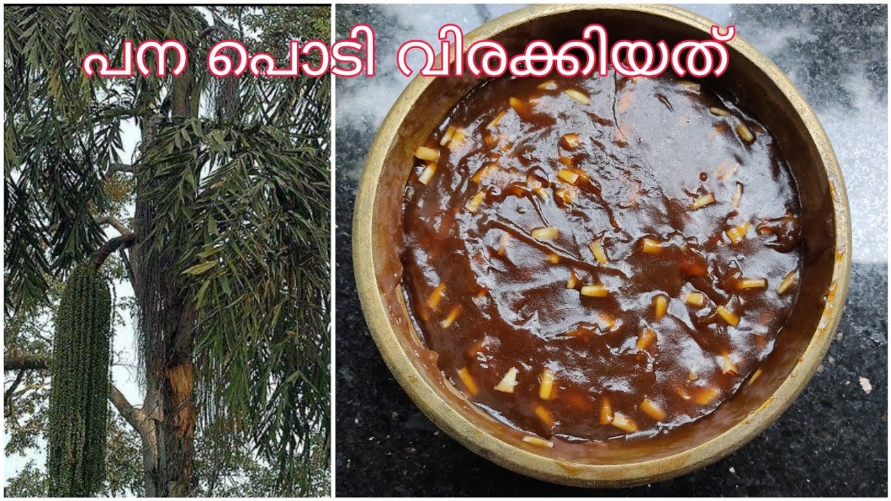 പന പൊടി വിരകിയത് നാടൻ രുചി/malayalam/Simple Kitchen Book pana podi virakiyath in malayalam 😋