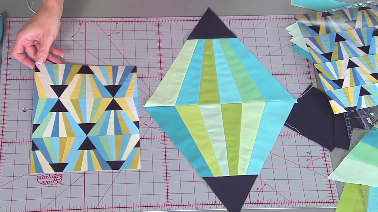 Magic Triangle block on Fresh Quilting