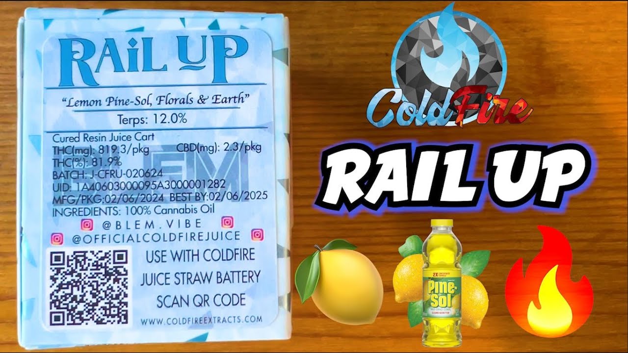 This RAIL UP Actually Tasted Like LEMON PINE-SOL | ColdFire X Blem Collab Cured Resin Review