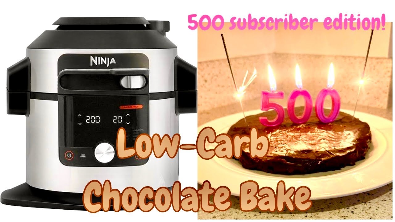 500 подписчиков! 🎉 Отпразднуйте низкоуглеводную шоколадную выпечку в Ninja Foodi 15 в 1