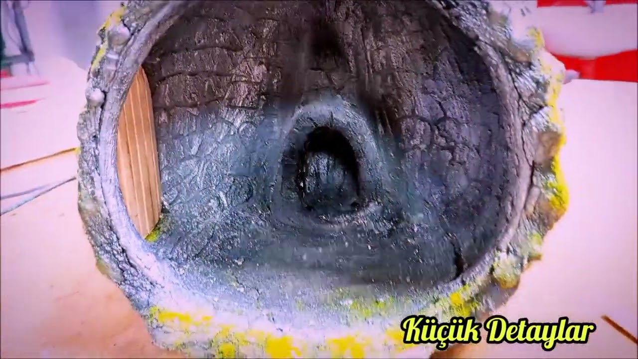 Su Kabagı İçerisine Köy evi Diorama Yapımı