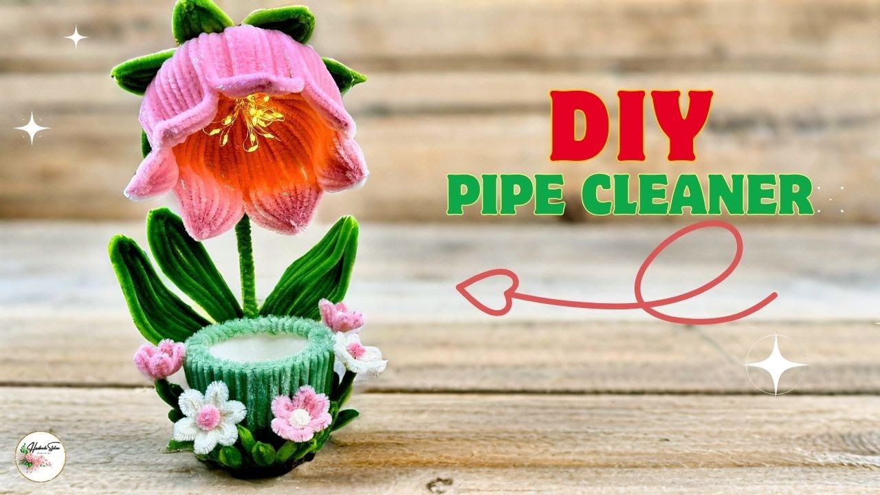 DIY Flower Pipe Cleaner💞3 IN 1 Flower Lily of The Valley - Night light - Storage box💞Tutorial #diy