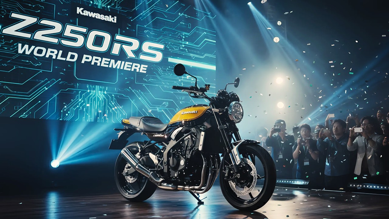 Kawasaki Z250RS 2026 года — ретро-современный 250-кубовый мотоцикл с 4-цилиндровым двигателем!