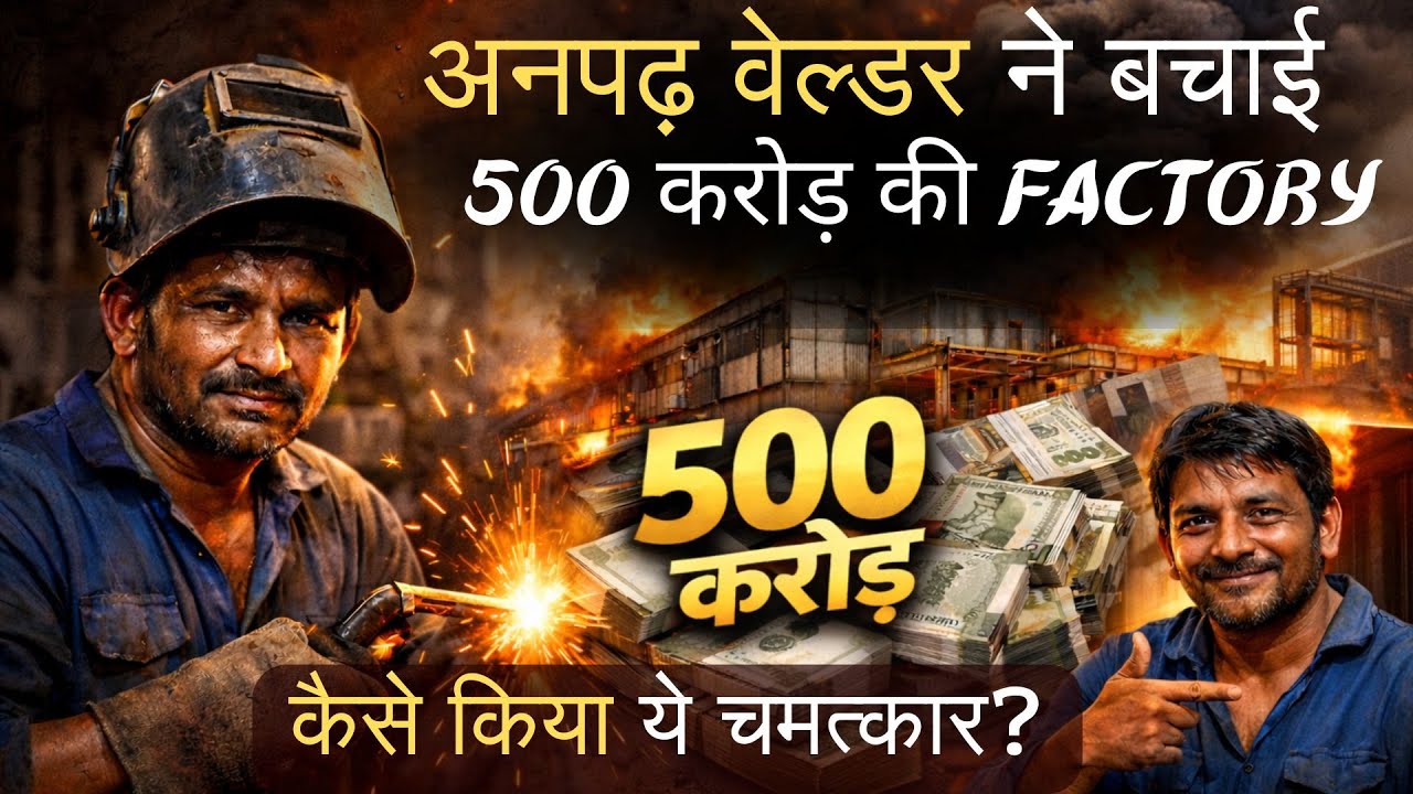 जानिए कैसे एक अनपढ़ वेल्डर की समझदारी ने बचाई 500 करोड़ की फैक्ट्री