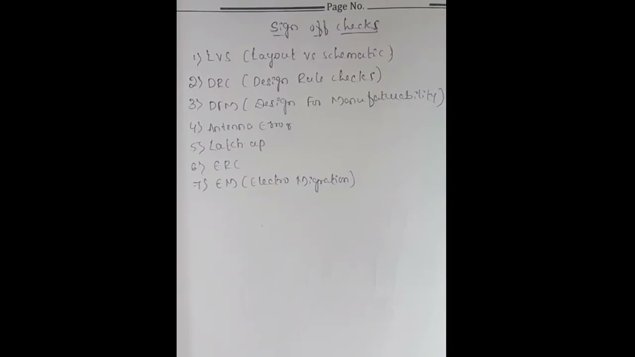 Analog Layout Sign-Off Checks Overview || DRC, LVS, ERC, Antenna, Latch-Up ||