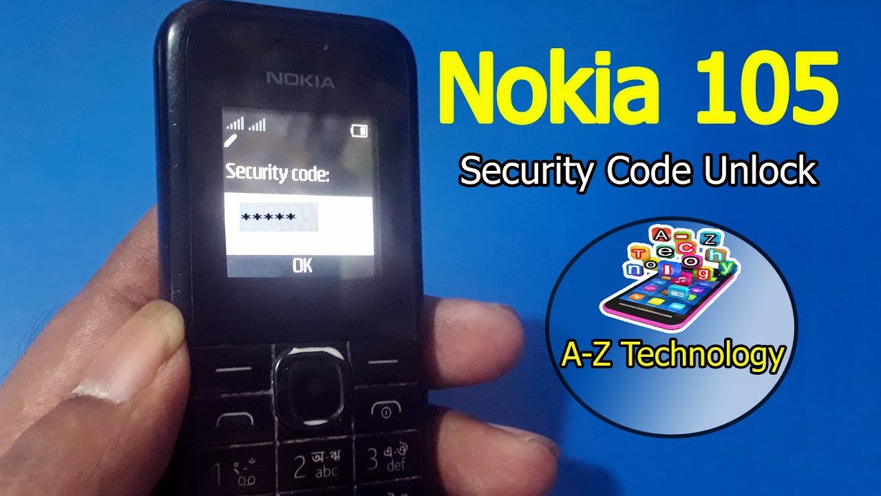 Nokia 105 Security Unlock | Nokia 105 password unlock code