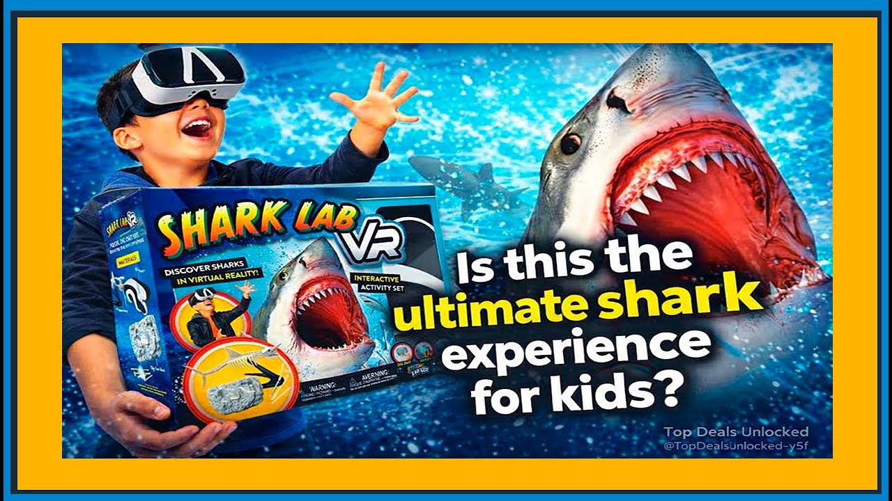 Abacus Brands STEAM Shark Lab VR - Illustrated Interactive VR Book and STEAM Learning Activity Set
