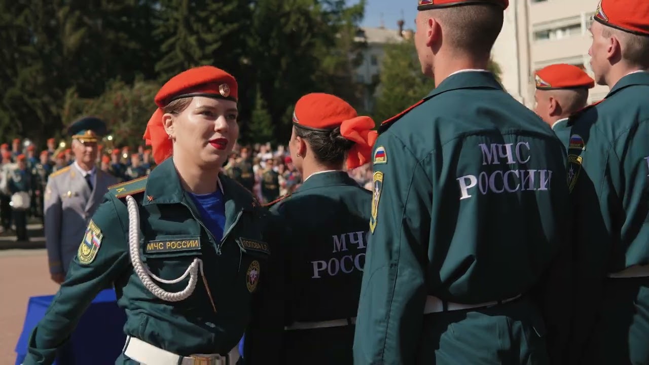 Присяга курсантов первого курса Уральского института ГПС МЧС России