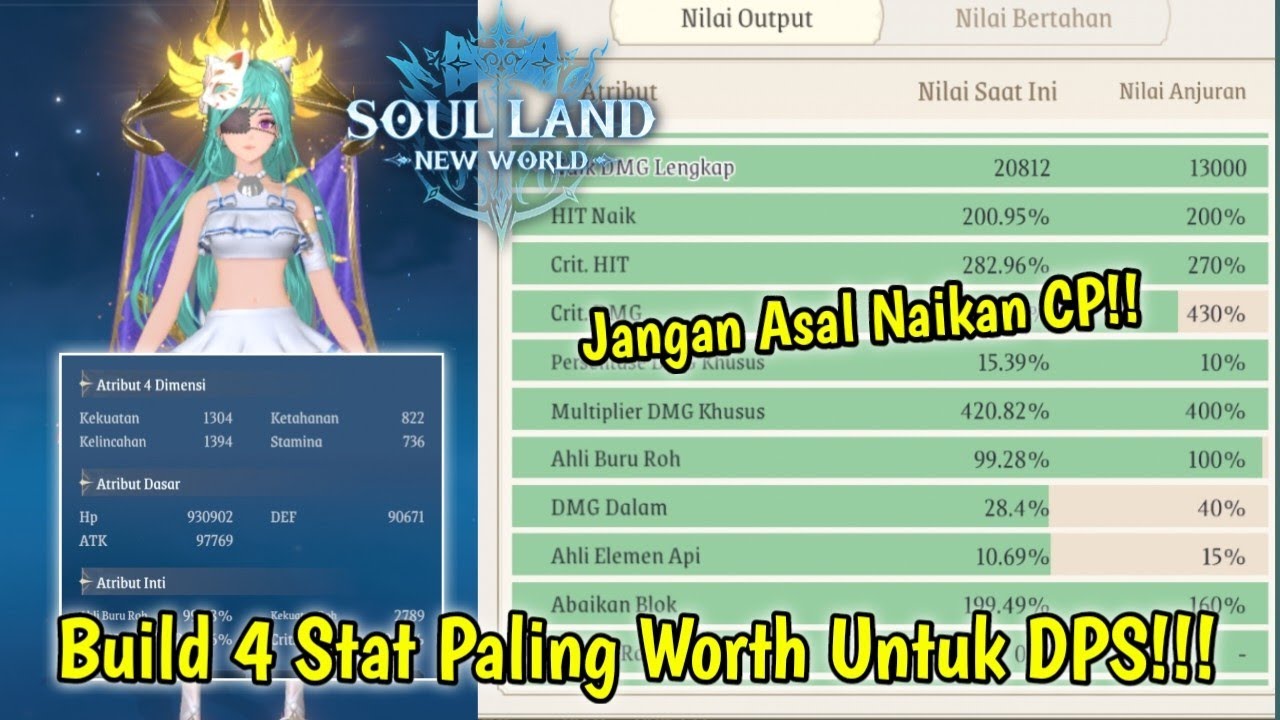 Jangan Asal Naikan CP!! | Build 4 Stat Paling Worth It - Soul Land New World Gameplay