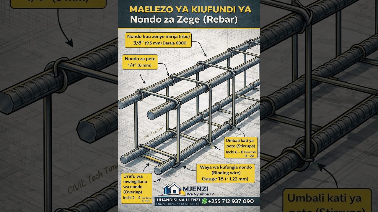 USICHEZE NA NONDO FAHAMU MPANGILIO NA VIPIMO SAHIHI VYA BEAM SOMO KAMILI #beamf #nondo #ujenzibora