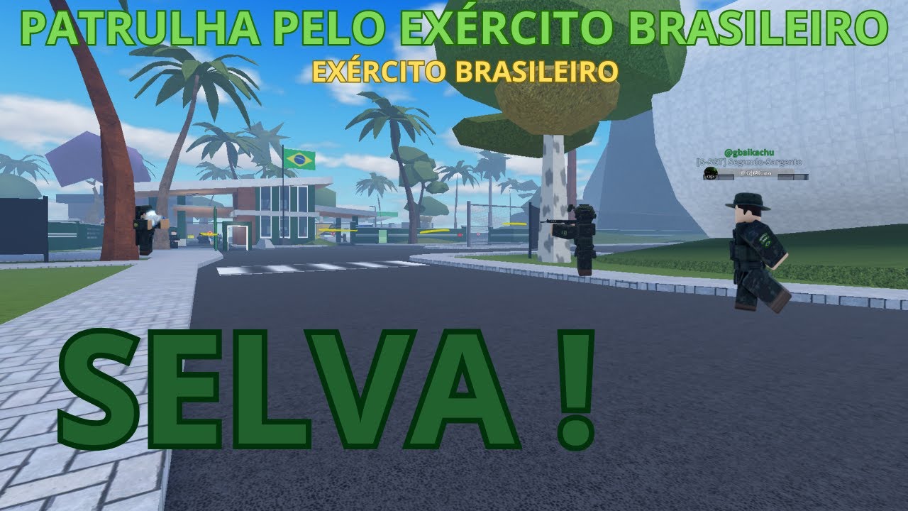UM ALUNO DO CIGS PATRULHANDO PELO EXÉRCITO BRASILEIRO 😯😯😯| E.B Tevez| Roblox