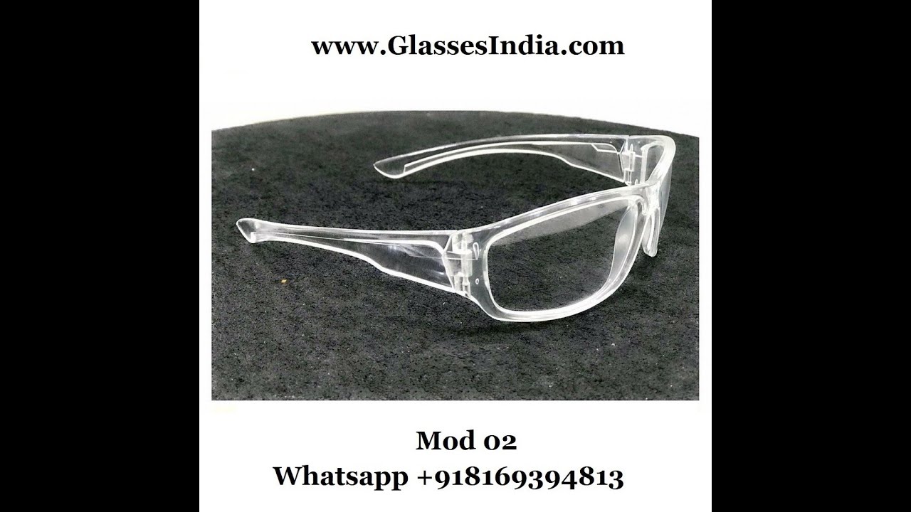 Clear Wraparound Rxable Night Driving Glasses M02