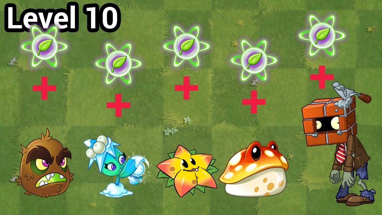 Plants vs Zombies 2 Premium Plants Power Up vs Brickhead Zombie