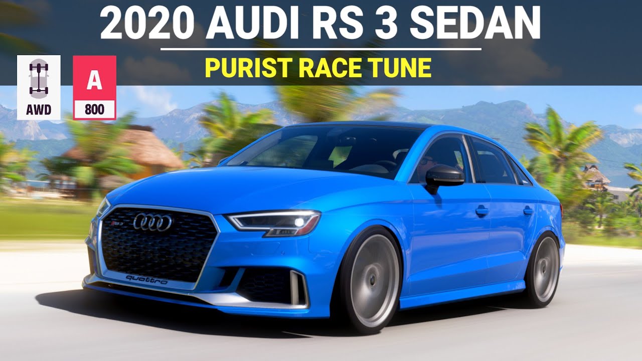 Forza Horizon 5 - 2020 Audi RS 3 Sedan, FH5 Purist Race Build, Tune & Customization