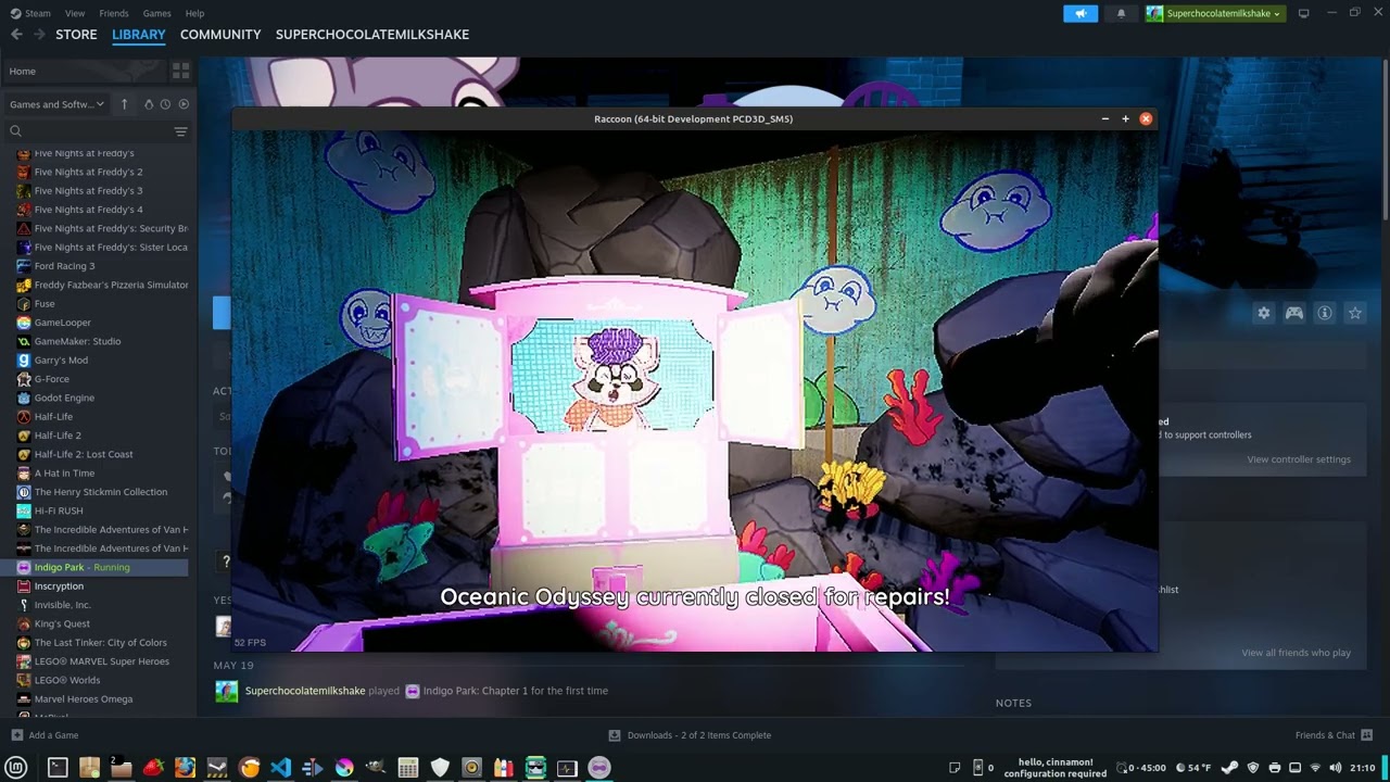 An (failed) attempt at speedrunning Indigo Park...