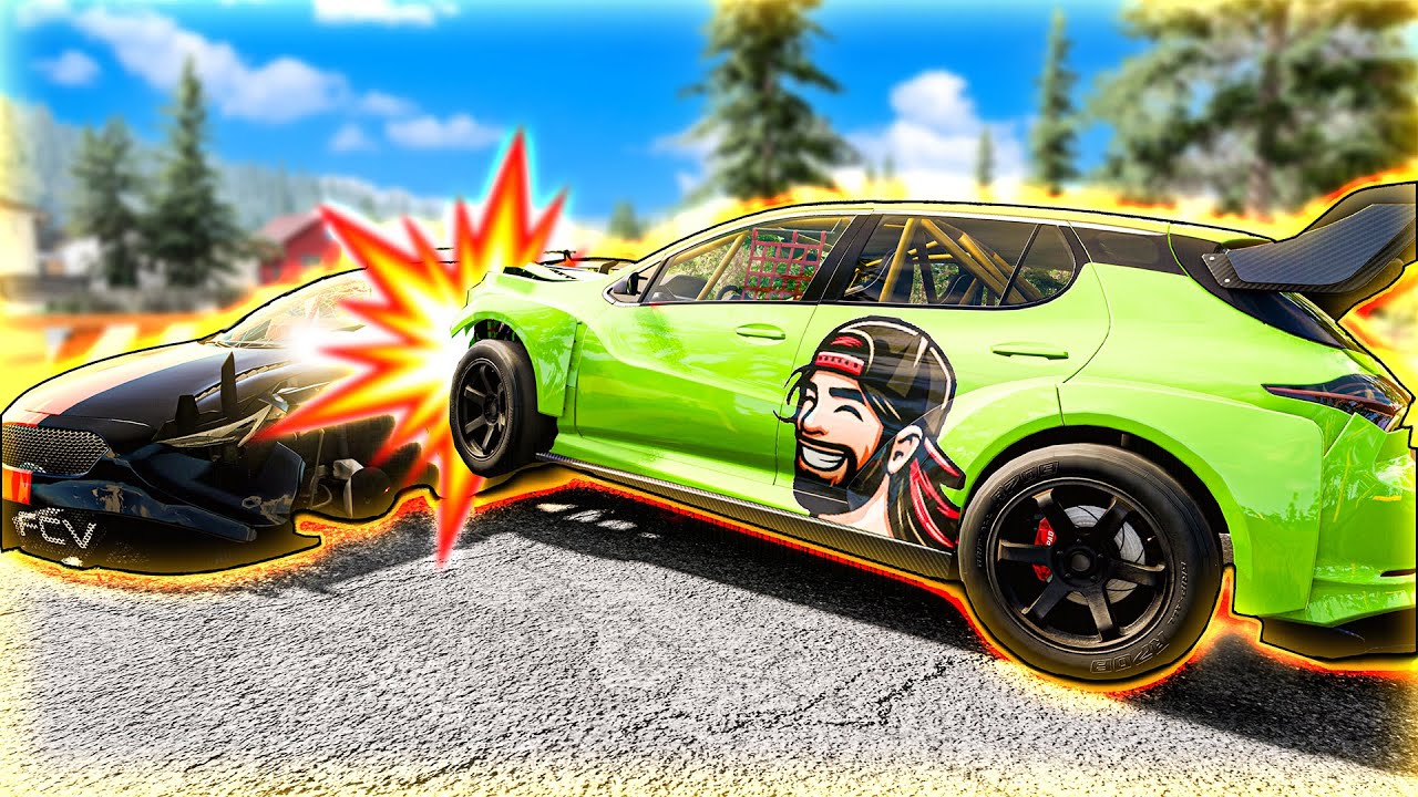 We Raced and Crashed Cars on the NEW BeamNG Drive Map!