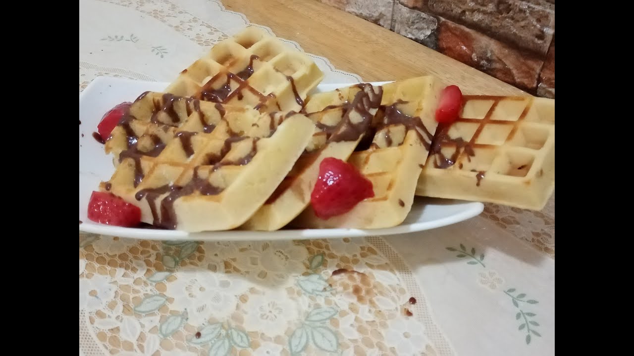 Easy waffles without waffle maker