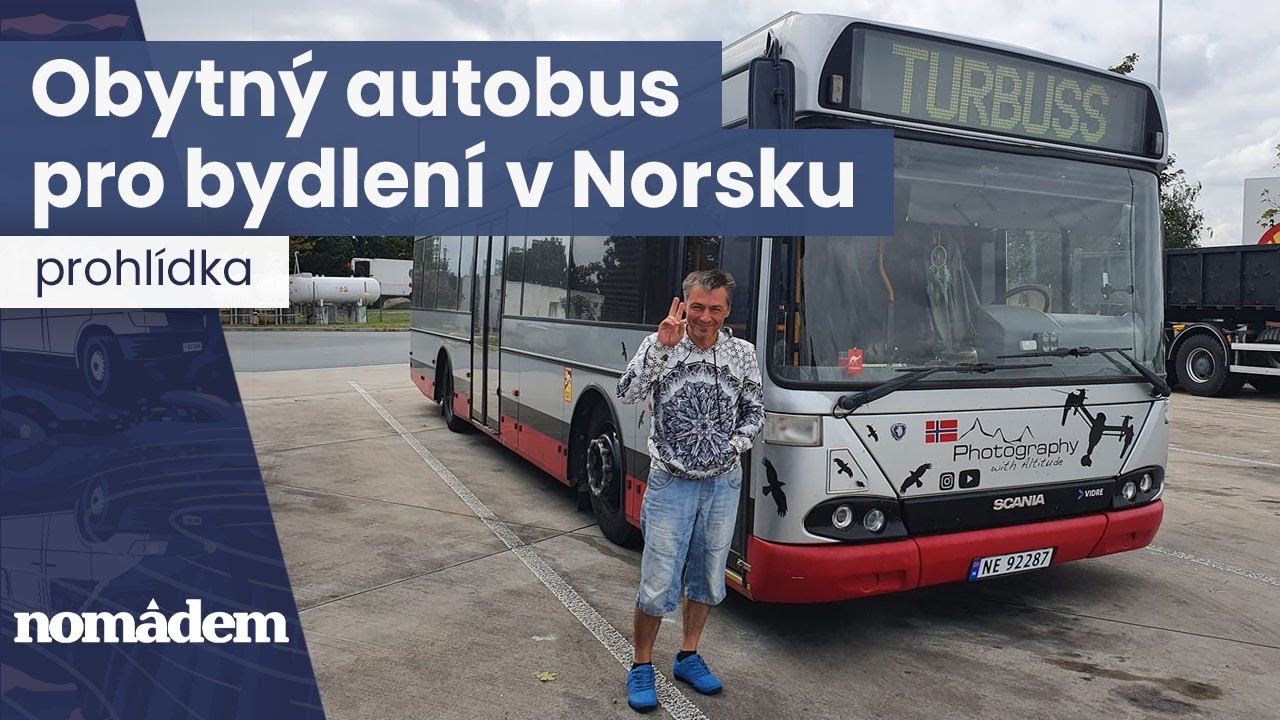 Obytný autobus pro trvalé bydlení v Norsku - přestavba svépomocí