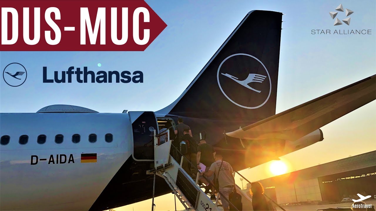 LUFTHANSA AIRBUS A321 | TRIPREPORT | DÜSSELDORF - MUNICH | AMAZING LEGROOM [ECONOMY] ULTRA HD